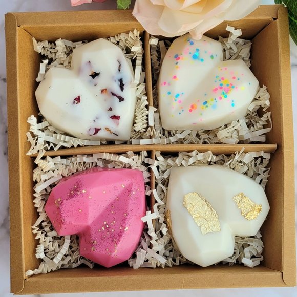 Heart Shaped Scented Soy Blend Wax Melt - Picture 1 of 3